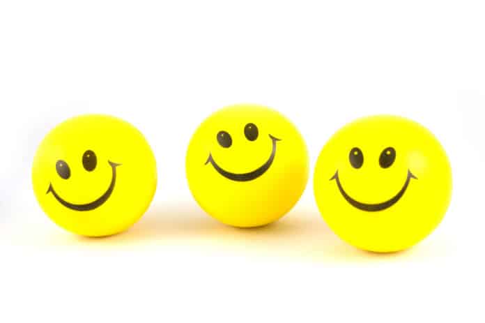 3 smiley balls