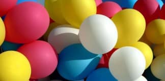 color balloons