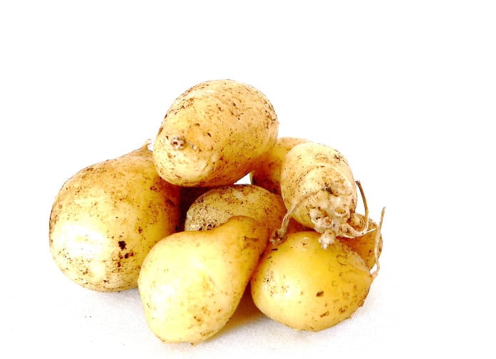 Organic home-grown potatoes Organic home-grown potatoes