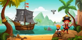 Bewegungsgeschichte für Kinder: Piraten