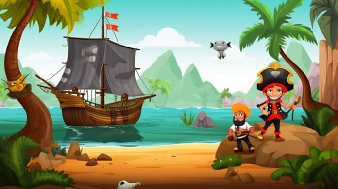 Bewegungsgeschichte für Kinder: Piraten