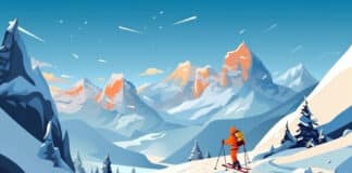 Bewegungsgeschichte für Kinder: Skifahren