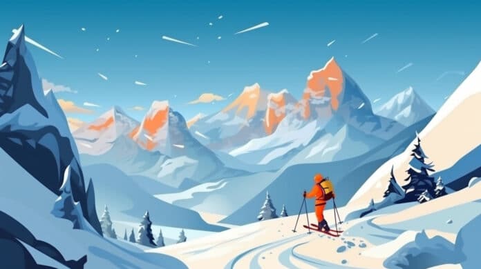 Bewegungsgeschichte für Kinder: Skifahren