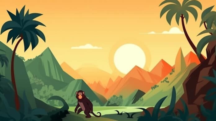 Bewegungsgeschichten für Kinder: Affen