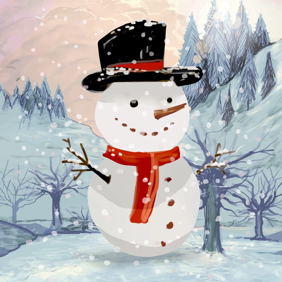 Mitmach-Geschichten für Kinder: Der Schneemann ...