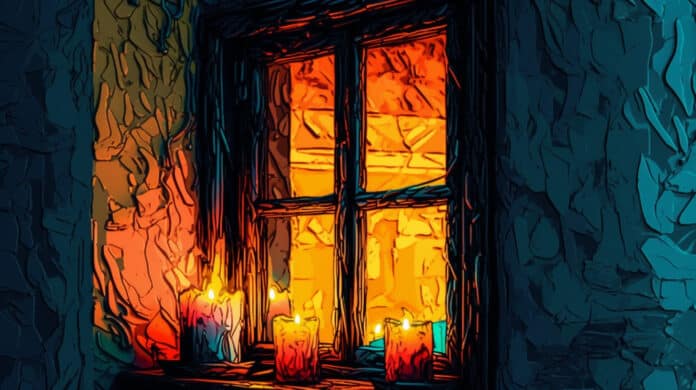 Gute-Nacht-Geschichte für Kinder: Die Kerze im Fenster