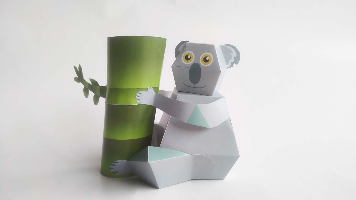 Bastelbogen: Ein Koala aus Papier › Jugendleiter-Blog