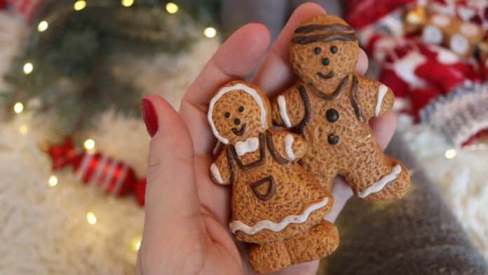 Weihnachtliche Lebkuchen-Männchen