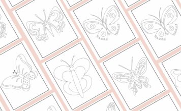 Download: Schmetterling-Ausmalbilder für Kinder