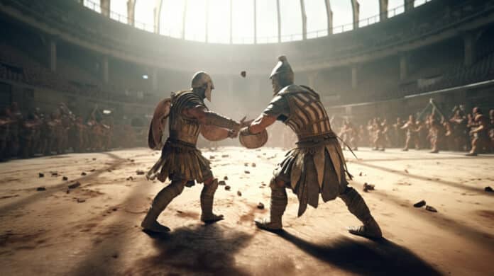 Spielidee: Gladiatoren-Kampf