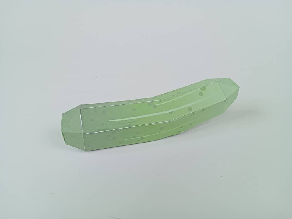 Bastelbogen für Kinder: Gurke