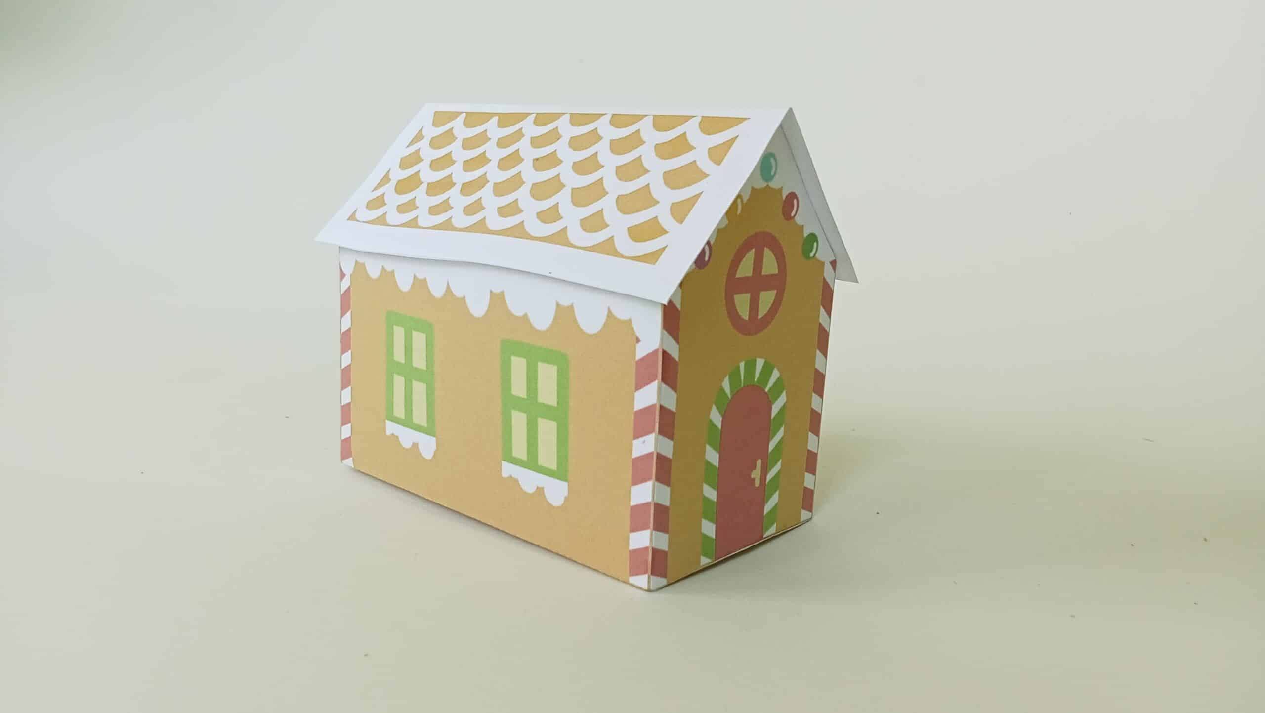 Bastelbogen für Kinder: Lebkuchenhaus