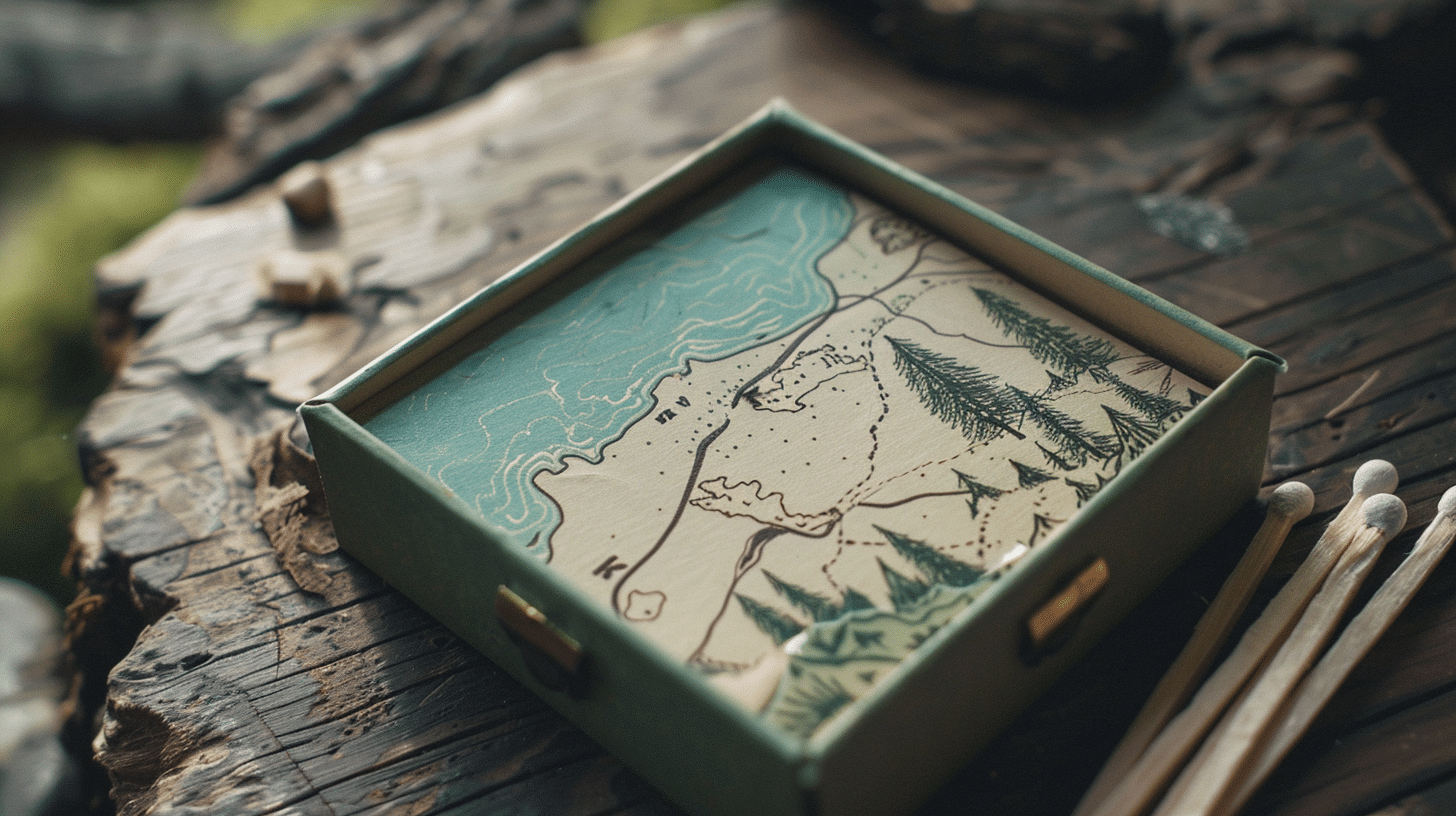 Eine Streichholzschachtel-Karte basteln