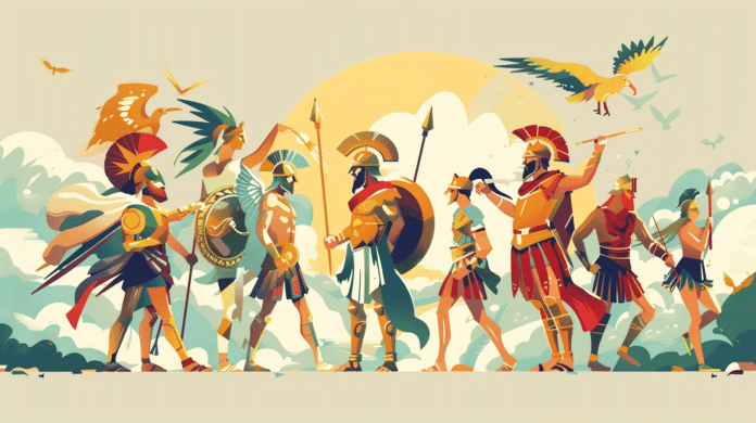 Spielidee: Griechische Götter auf dem Olymp