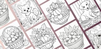 100 Herbst-Ausmalbilder für Kinder