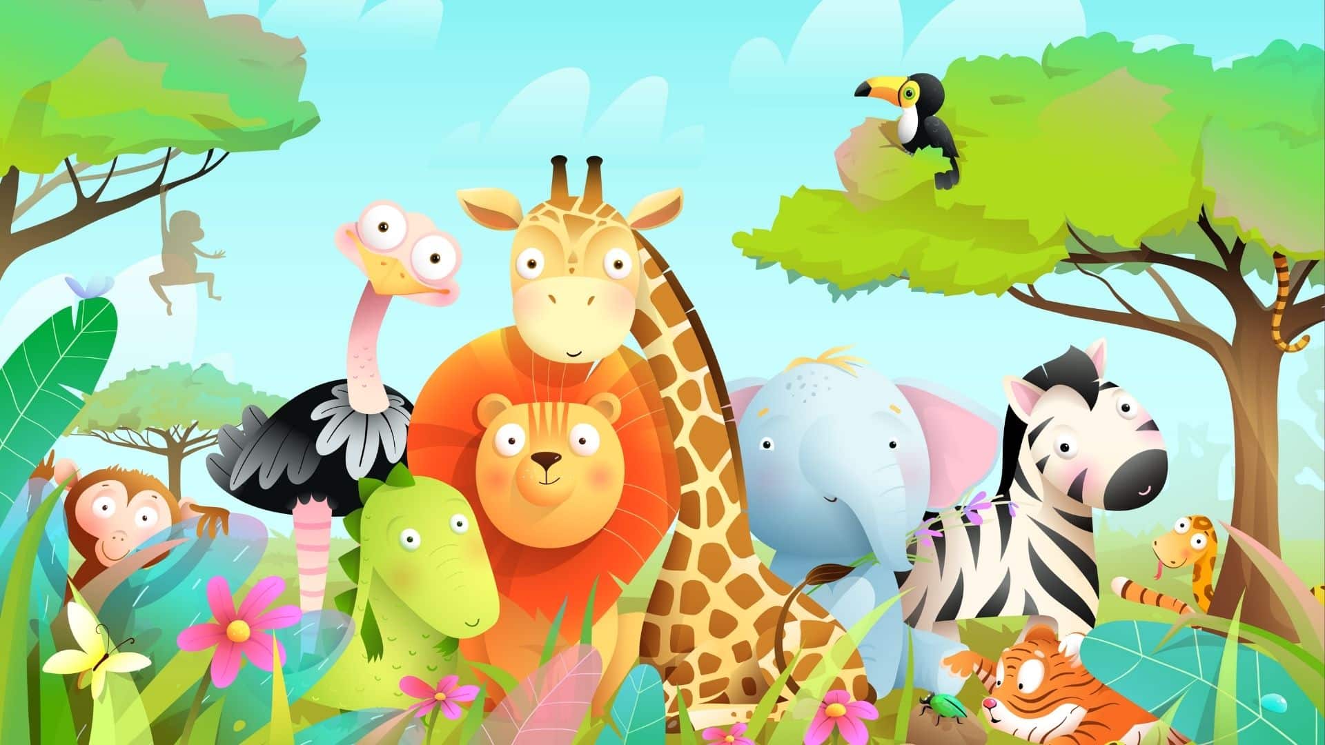 Spiele-Gruppenstunde: Lustige Tierwelt