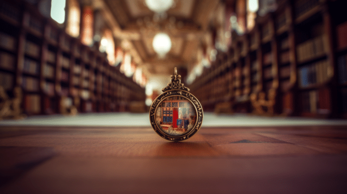 Gruselgeschichte: Das verzauberte Amulett und das Geheimnis der verborgenen Bibliothek