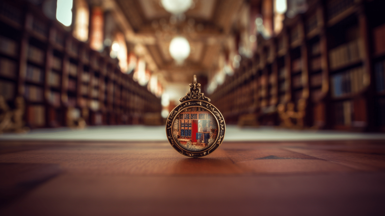 Gruselgeschichte: Das verzauberte Amulett und das Geheimnis der verborgenen Bibliothek